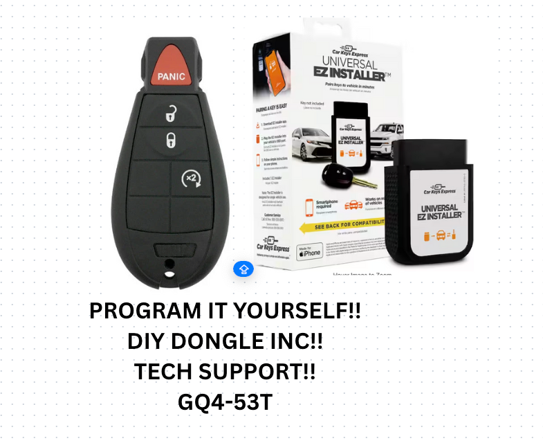 DIY  BUNLDE FOR RAM 2013-2017 Dodge Ram PROGRAMMING TOOL INCLUDED GQ4-53T