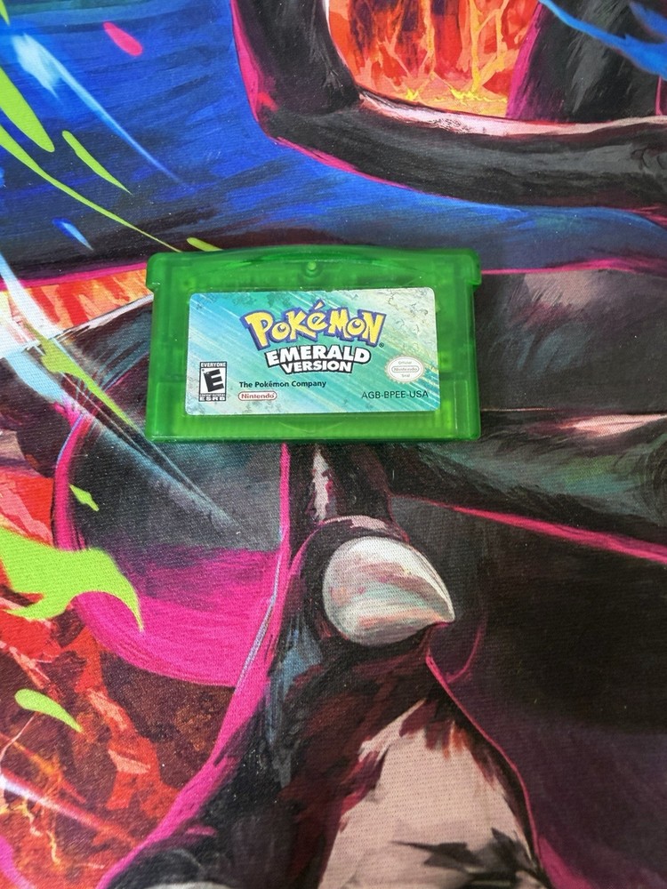 Pokemon Emerald Version Nintendo Game Boy Advance GBA Authentic Cartridge