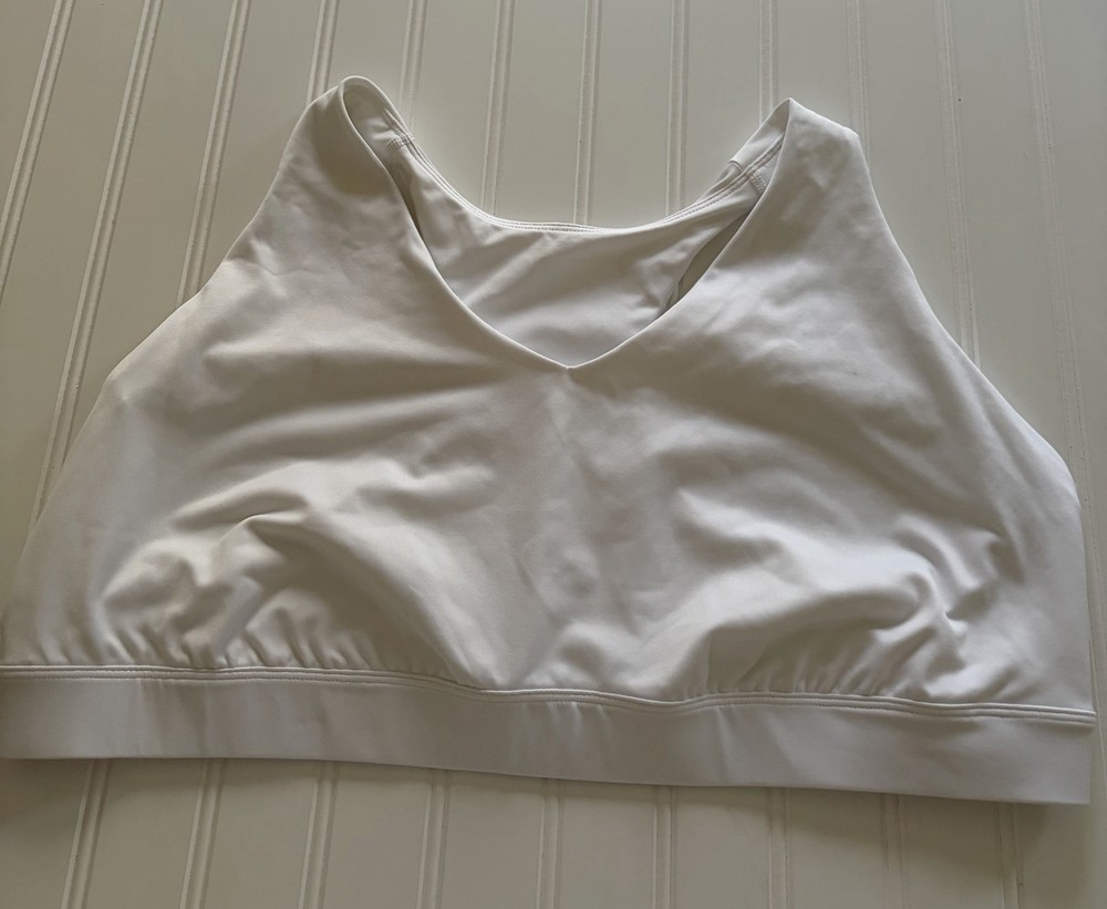 TEK GEAR White Racerback Sports Bra Plus Size 3X Workout Gear