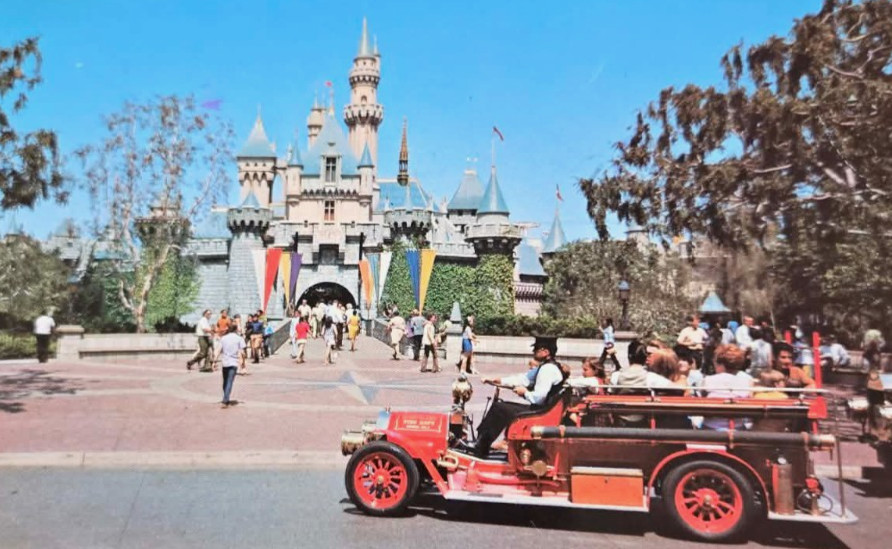 1970s Vintage Disneyland Postcard: Sleeping Beauty Castle USA Next Day Shipping