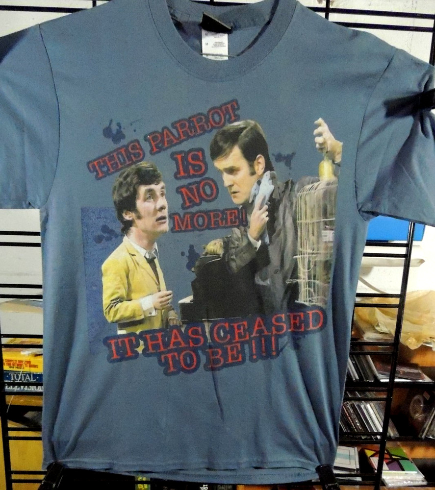 Monty Python's Flying Circus Licensed T-shirt - This Parrot Is No More - Unworn