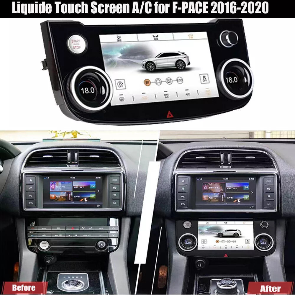 Fits for Jaguar F-PACE 2016-2020 A/C Condition Control Ligh Liqude Touch Screen
