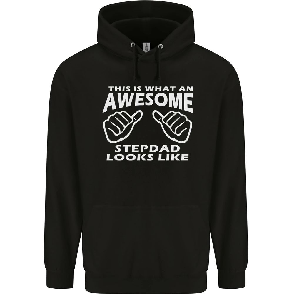 Awesome Stepdad Funny Fathers Day Step Dad Mens 80% Cotton Hoodie