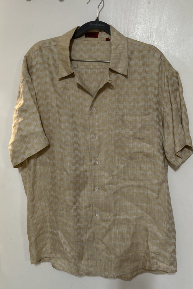 MISSONI  Short Sleeve 100% linen  Shirt Men’s 54. Preowned But Appears New.