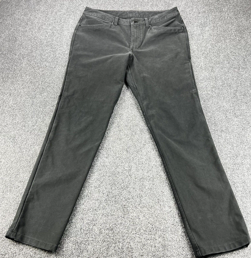 Lululemon Pants Mens 33 Black ABC Slim Fit Chino Casual Dress Comfort 5 Pocket