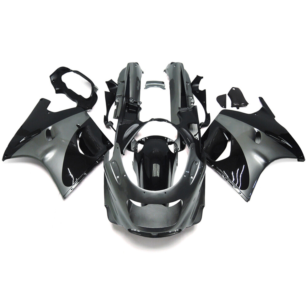 ABS Plastic Silver Black Fairing Kit for 1993-2003 Kawasaki Ninja ZX11 Bodywork