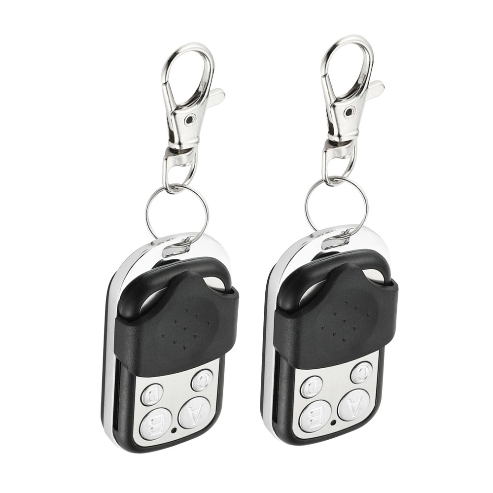 2Pcs 433MHz 4-Button Universal Gate Garage Opener Remote Control