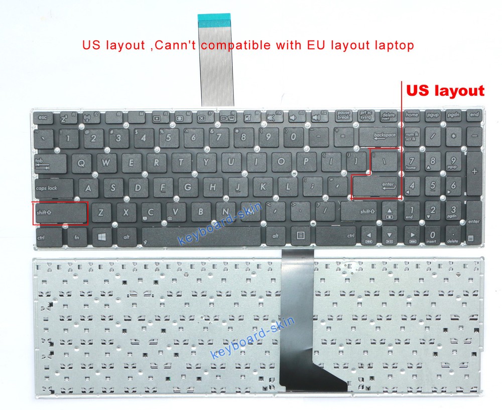 New for Asus X550 X550C X550CA X550CC X550CL X550J X550VC sreisUS Keyboard