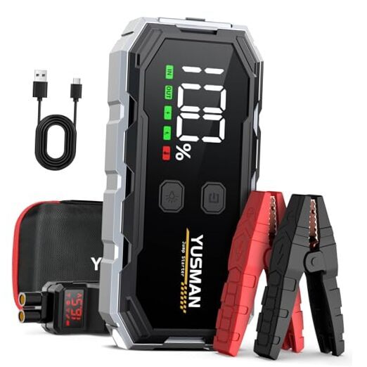Car Jump Starter, 4000A 12V Jump Starter Battery Pack (8.0 Gas/6.0L F01