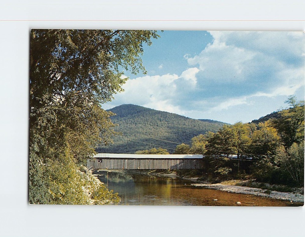 Postcard Old Scott Bridge In State of Vermont USA