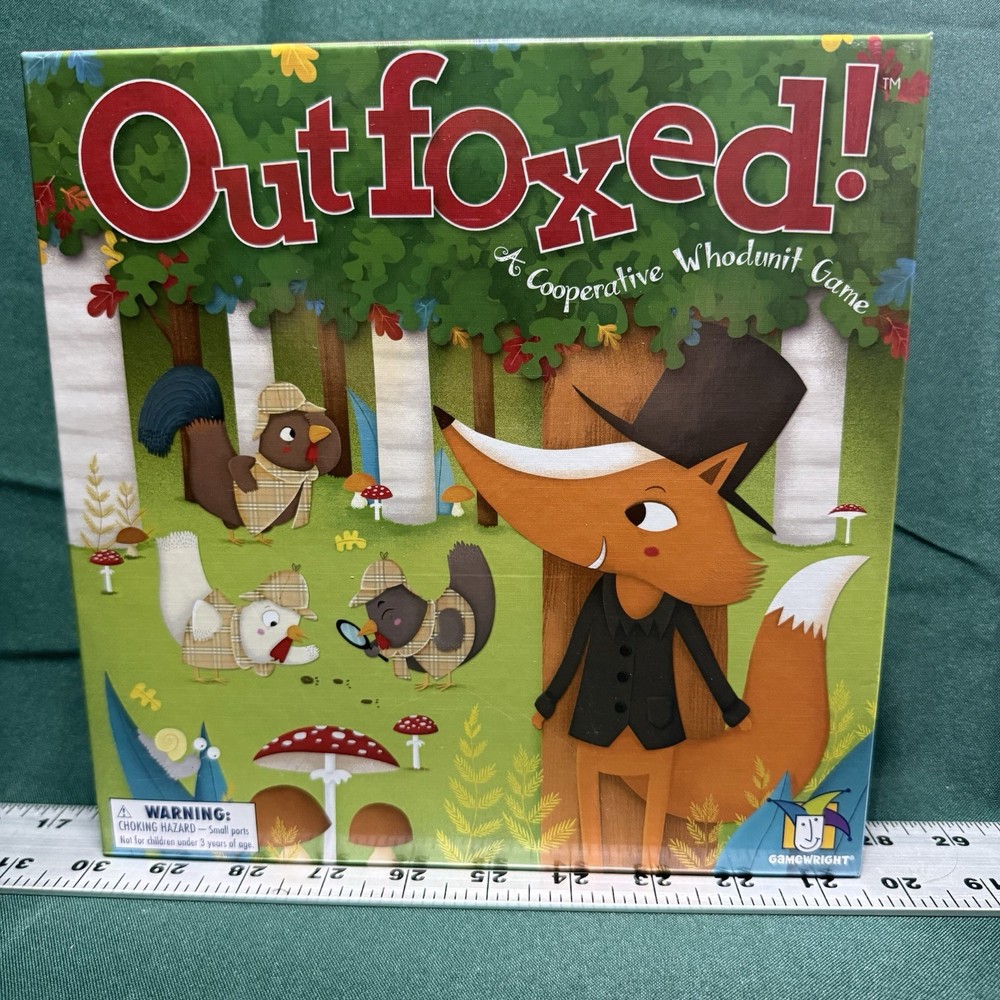 Outfoxed! Board Game 2015 Gamewright Cooperative Whodunit