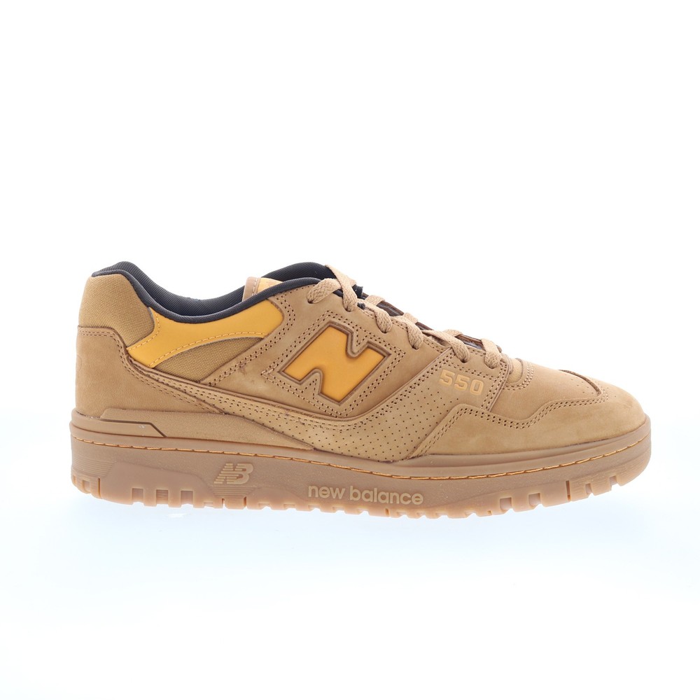 New Balance BB 550 BB550WEA Mens Brown Nubuck Lifestyle Sneakers Shoes