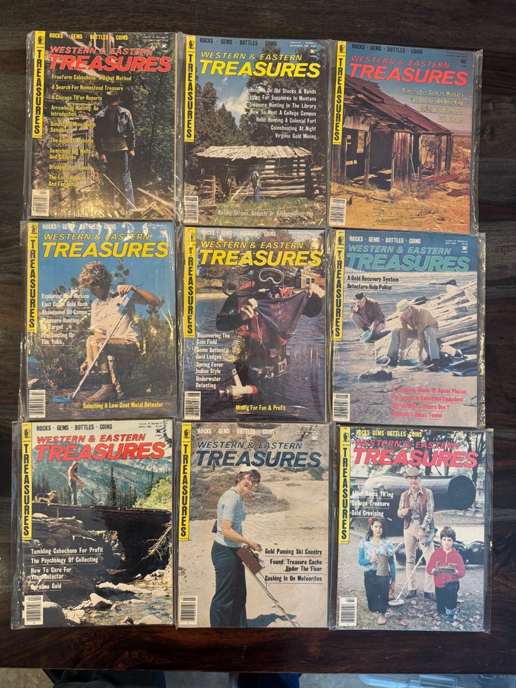 Western & Eastern Treasures Magazine Lot 9 Issues 1981 Vol 15 Metal Detecting