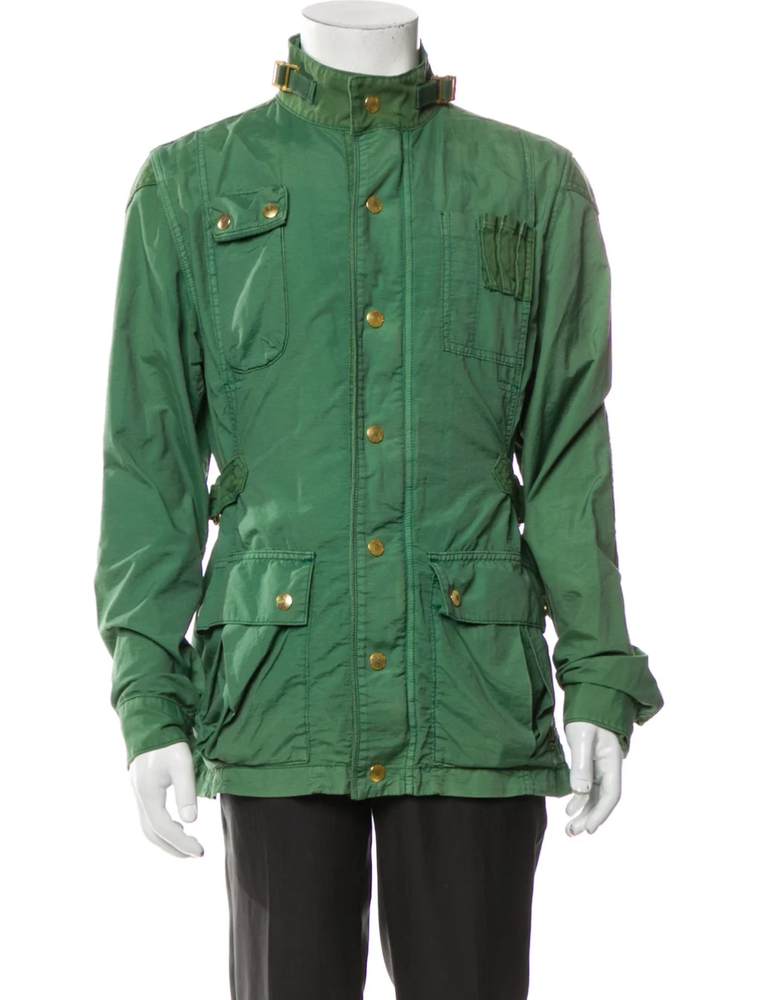$399 PRPS Goods Co E63JT20 Utility Slim Scuba Trek Biker Jacket Size L