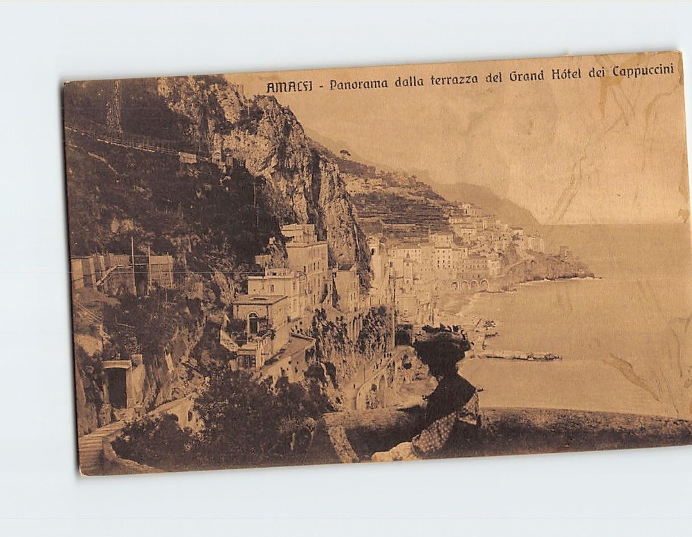 Postcard View from the Terrace of the Grand Hotel dei Cappuccini Amalfi Italy
