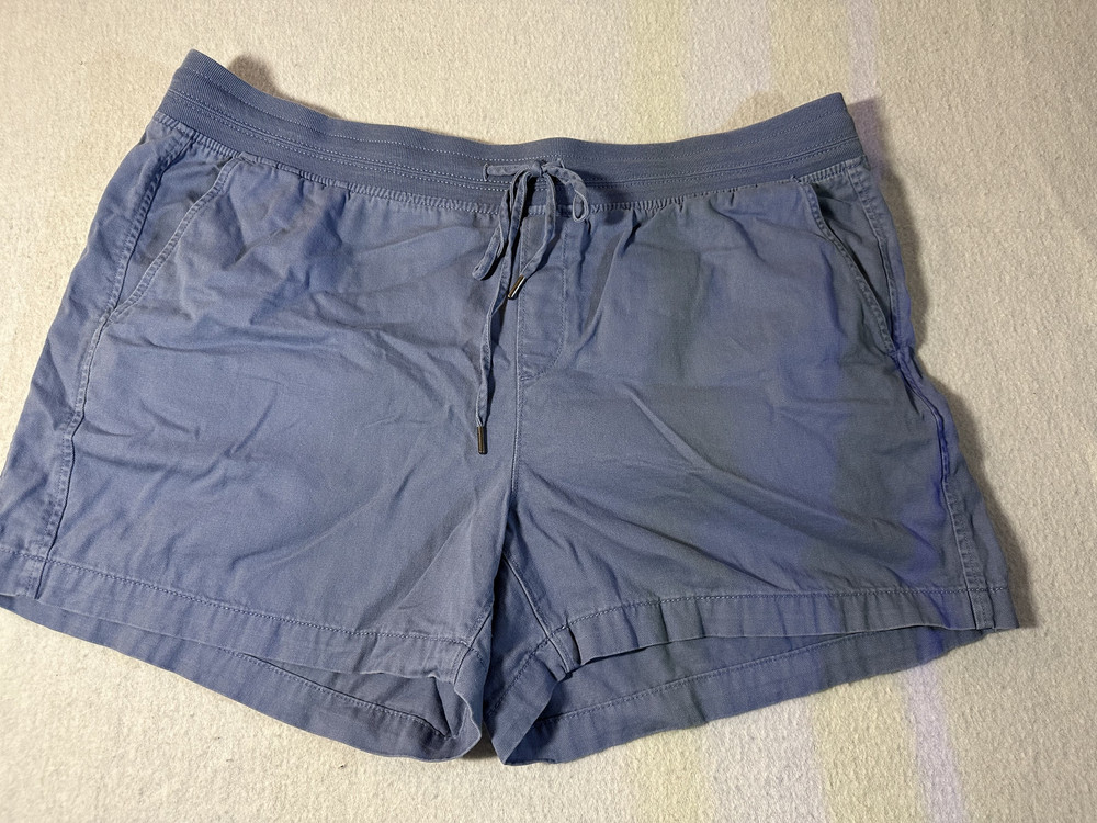 ORVIS Women's Blue Shorts Size XXL Drawstring Pre-owned