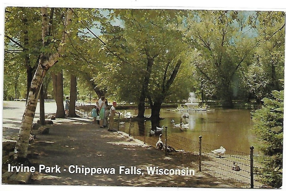 VTG Postcard - Irvine Park - Chippewa Falls, Wisconsin