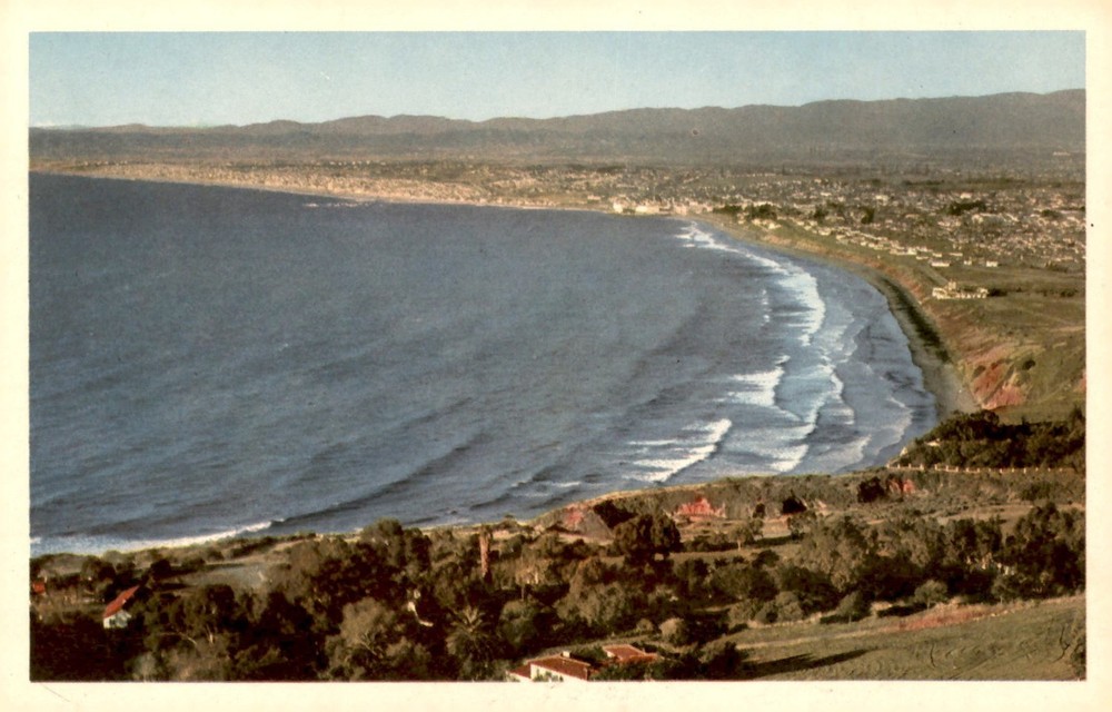 Los Angeles County West Coast Beaches Postcard