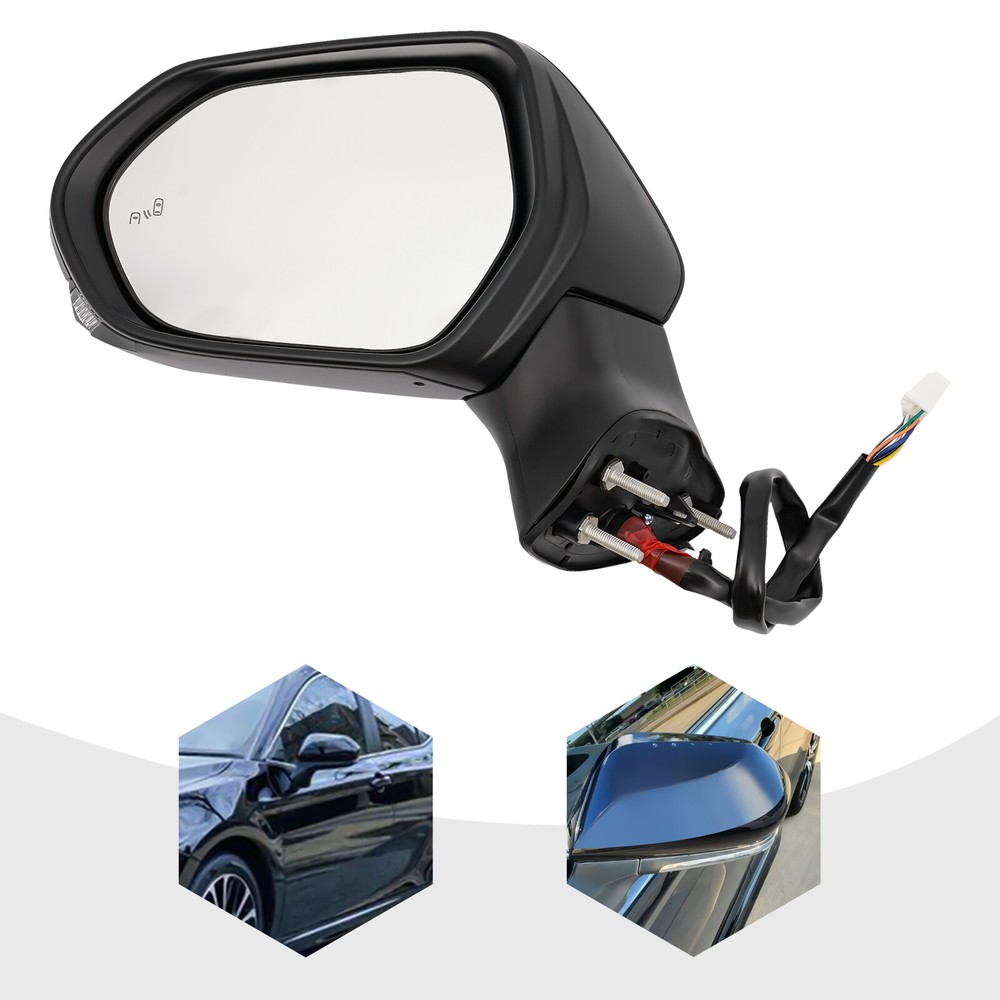 Side Mirror for 2018-2023 Toyota Camry Power Heated Lamp BSM Left Driver Side