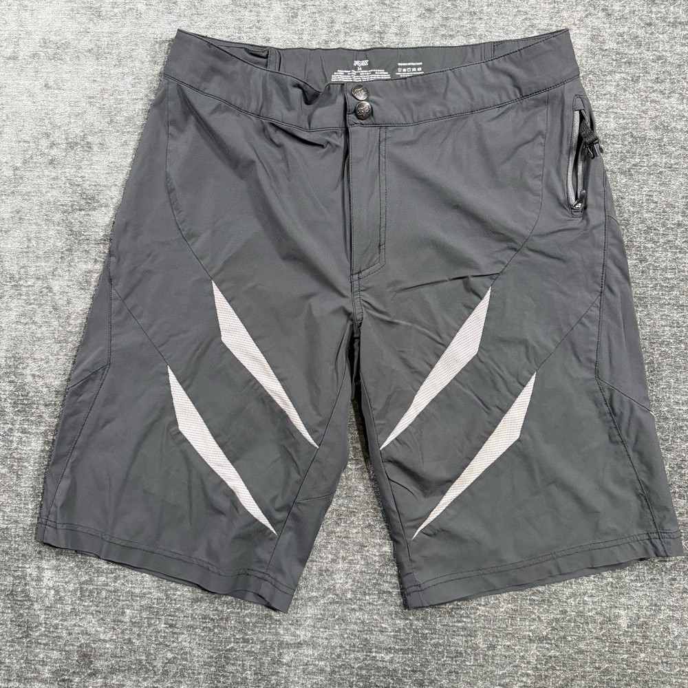 Fox Racing Activewear Men’s Shorts Size 34 Black & Gray MTB Riding Athletic