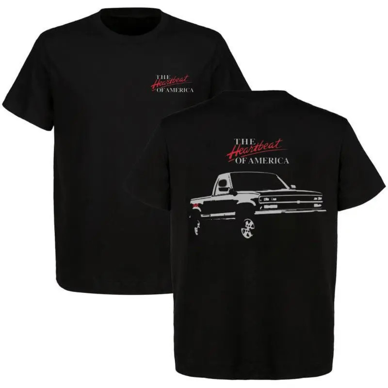 The Heartbeat of America Chevrolet T-Shirt ? Classic Black Pickup Truck