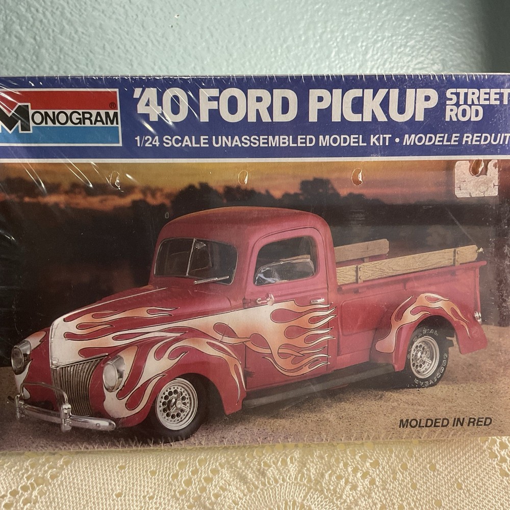 Monogram '40 Ford Pickup Street Rod 1:24 Model Kit Brand New Sealed Vintage