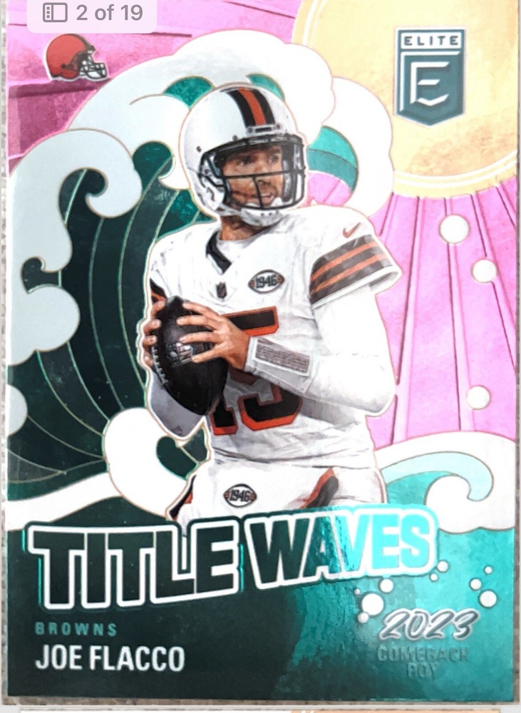 2024 Donruss Elite Joe Flacco Title Waves Browns/Colts