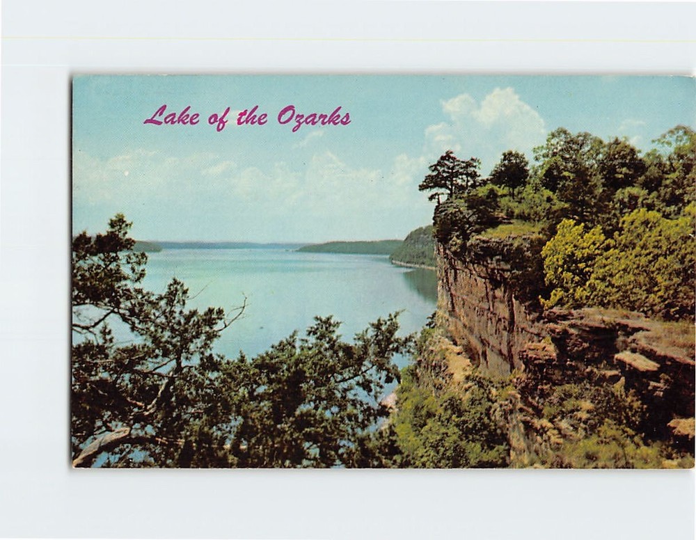 Postcard Scenic Bluffs On Horseshoe Bend Drive Lake of the Ozarks Missouri USA