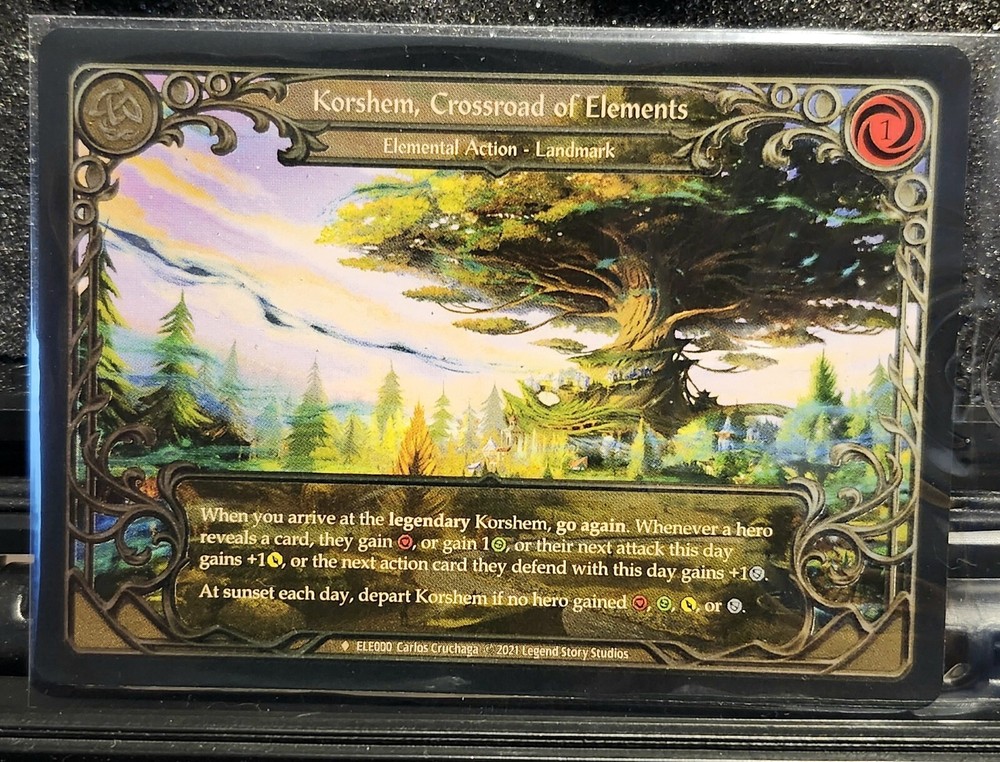 FABLED COLD FOIL ❄️ Korshem, Crossroad of Elements - (ELE000) Tales of Aria 🥶🥶