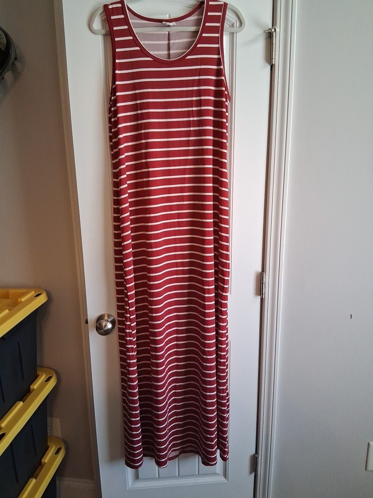 LuLaRoe Women's Dani Striped Dress XL