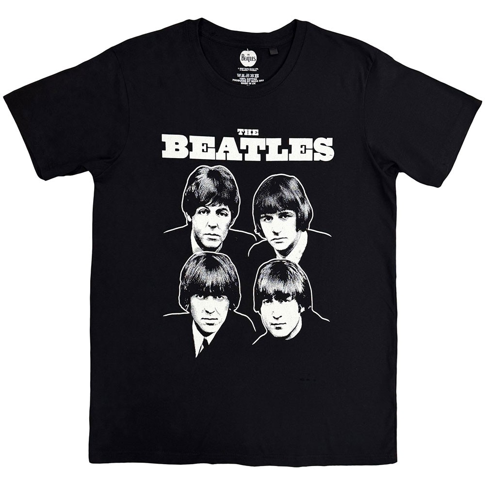 The Beatles Black And White Portraits T Shirt