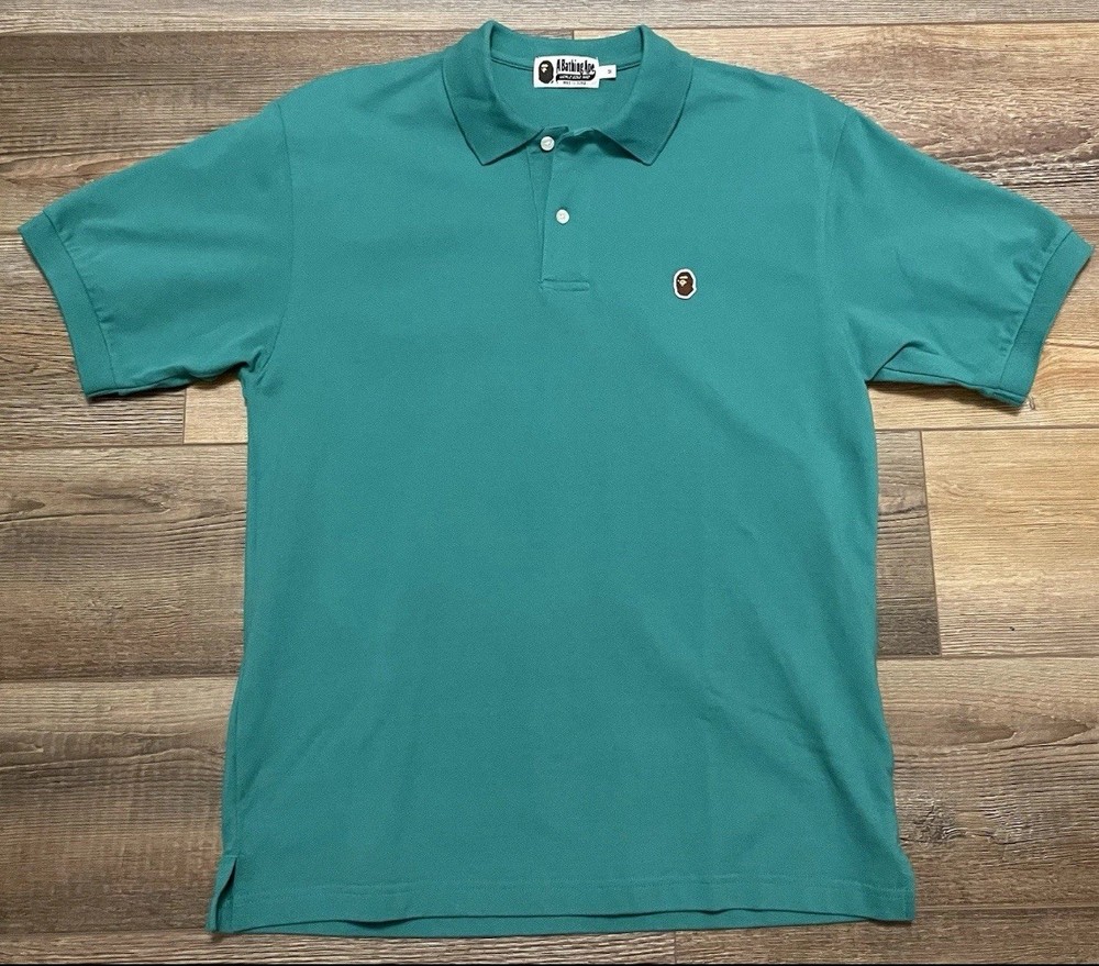 A Bathing Ape BAPE One Point Relaxed Fit Collared Mens M Shirt Designer Fashion