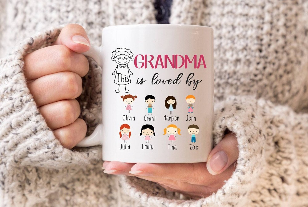 Grandma Mug This Grandma Is Loved By Custom Name Mug Grandma Coffee Mug