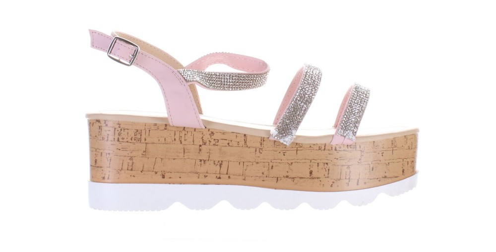 Yoki Women's Pink Charlene Slingback Heels Size 9 7699627