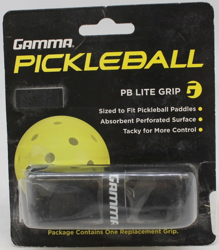 Gamma Pickleball PB Lite Grip Tape Replacement Paddle Handle Grip Wrap Black