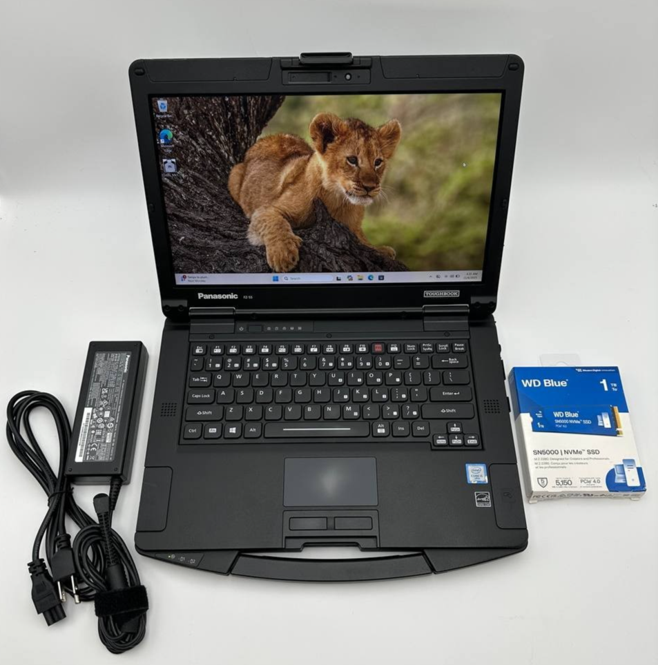 Panasonic Toughbook FZ-55 TOUCH i5-8365u 32GB 1TB NVMe SSD Win11p DVD/LTE/GPS