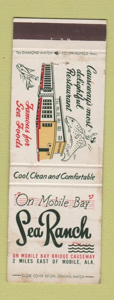Matchbook Cover - Sea Ranch Mobile AL WEAR