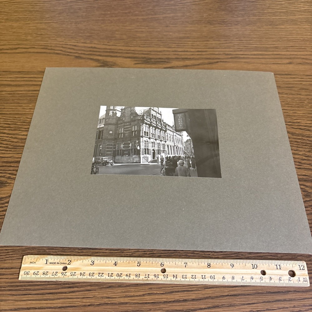 Vintage The Hague Town Hall Mounted Dutch Architecture Photo Barth van Bassen