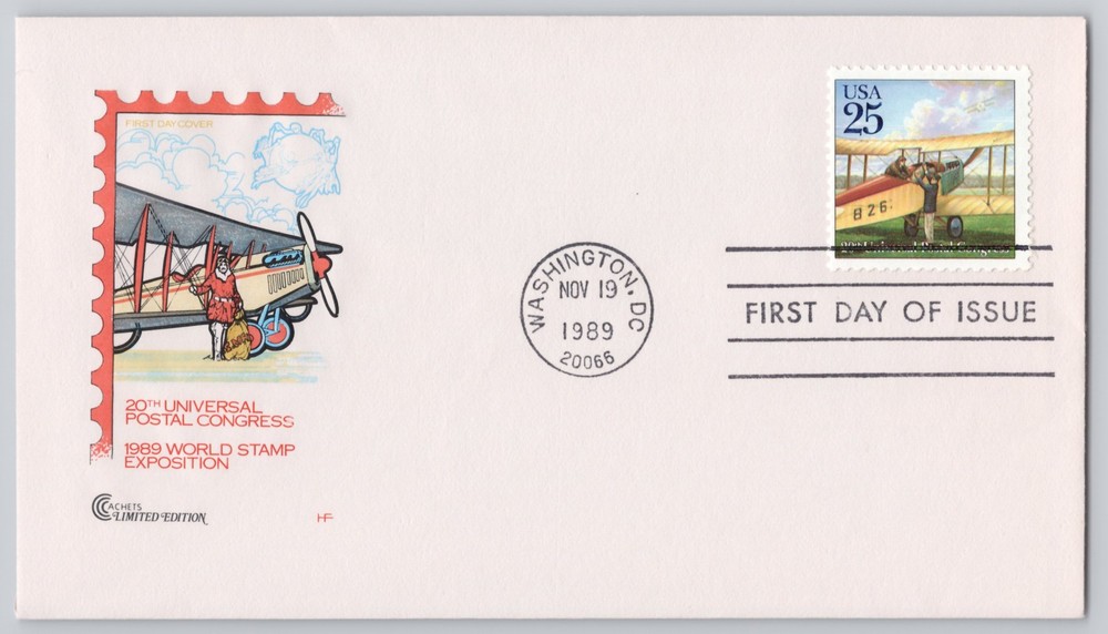 Washington, DC — Classic Mail Transportation, 20th UPU Congress, — 1989 — 25¢