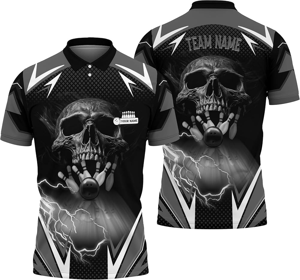 Personalized 3D Dart Polo Shirt for Men - Custom Name Design