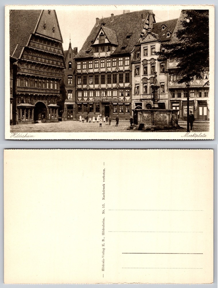 Hildesheim Marktplatz Germany Postcard