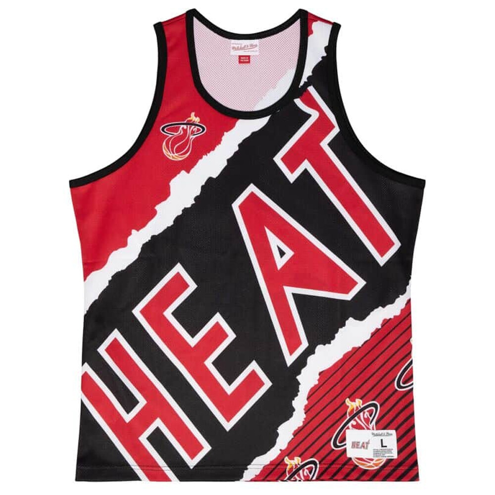 Mitchell & Ness Jumbotron 2.0 Sublimated Crew Neck Tank Top Mens Black Casual  A