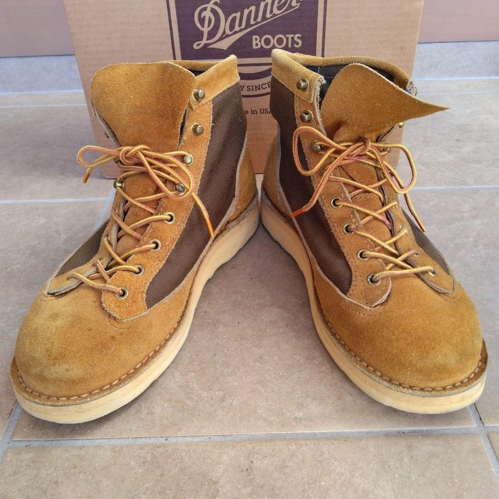 Vintage Danner River Walker 39900X Suede Work Boots Size 8.5 Rare USA