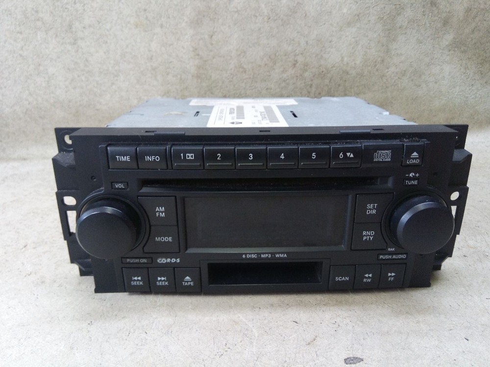 Stereo Radio AM FM CD 6 Disc Cassette RAK Fits 06-10 CHRYSLER PT CRUISER w72