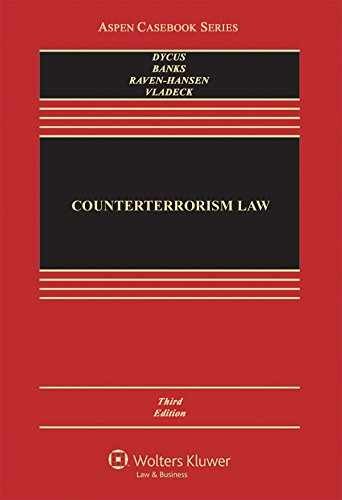 Counterterrorism Law (Aspen - Hardcover, by Dycus Stephen; Banks - Very Good