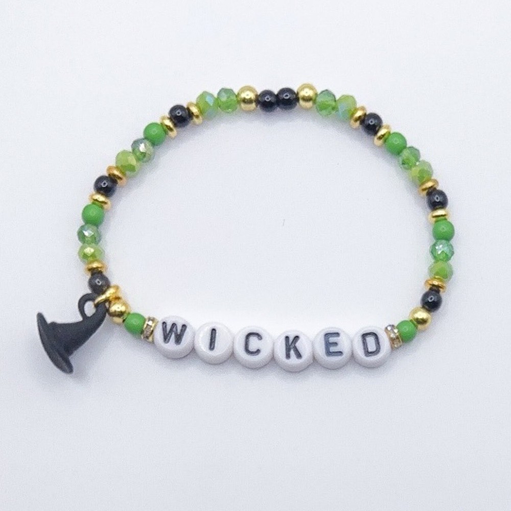 Wicked Musical Elphaba Witch Hat Defy Gravity Themed Bracelet  