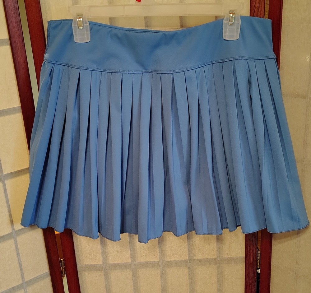 Ultra Flirt Women's Blue Athletic Pleated Stretch Skort Tennis Plus Size 1X