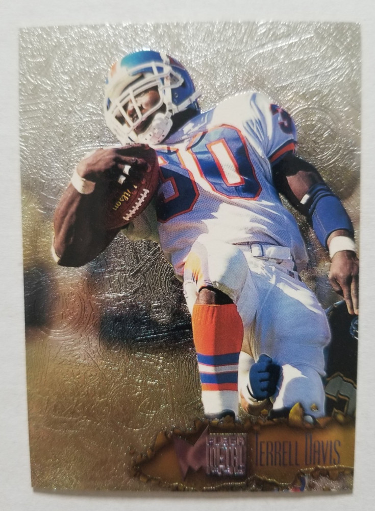 Terrell Davis 1996 Fleer Metal #34 Denver Broncos