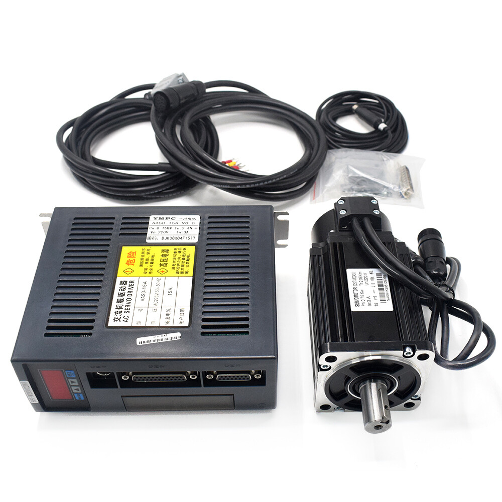 750W AC Servo Motor 2.39Nm Motor+Driver Controller Kit for CNC Milling Machine
