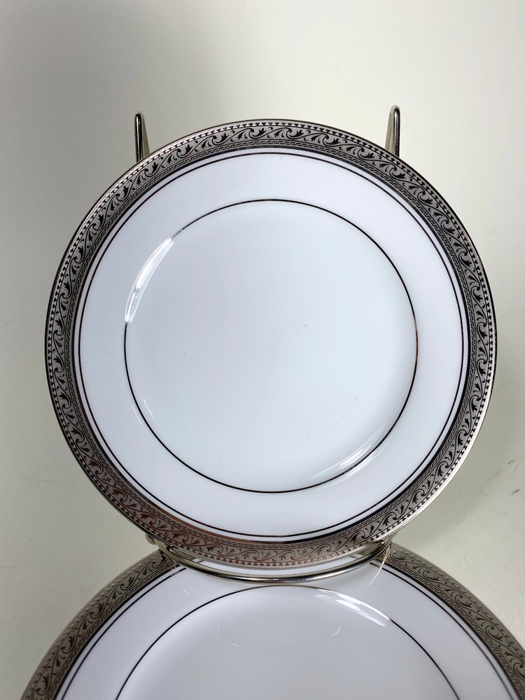 2 Noritake Crestwood Platinum Bread & Butter Plates 4166 New w/ Tags